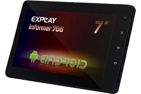 Explay  Informer 706 tablet rechenge display